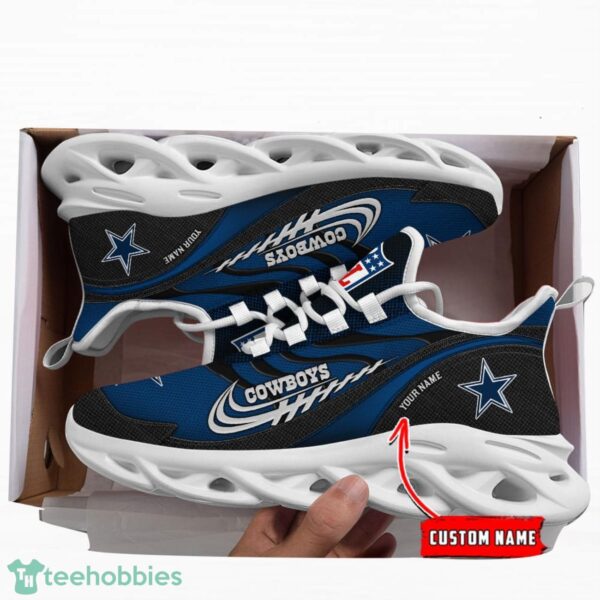 NFL Dallas Cowboys Running Max Soul Shoes Special Sneakers Custom Name Product Photo 4