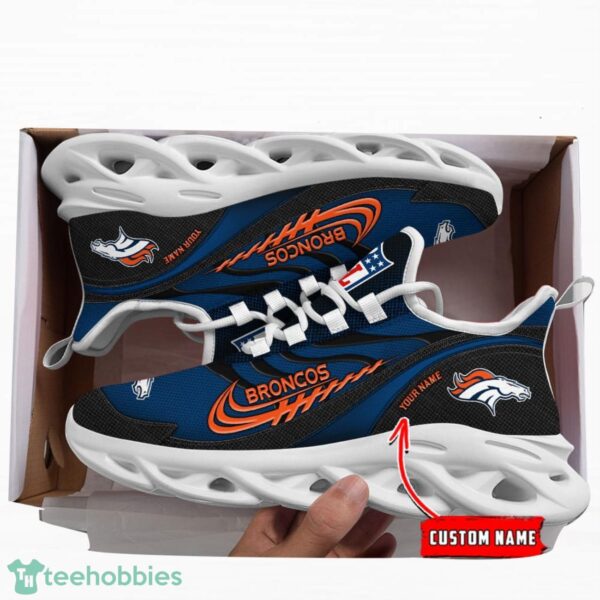 NFL Denver Broncos Running Max Soul Shoes Special Sneakers Custom Name Product Photo 4