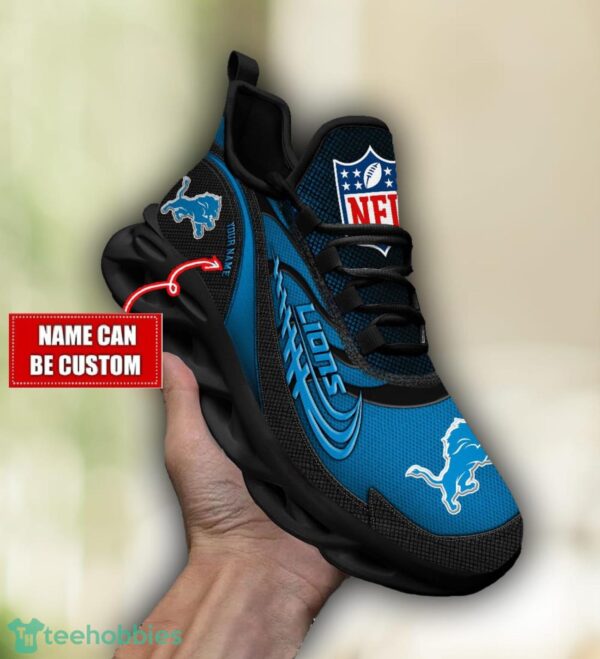 NFL Detroit Lions Running Max Soul Shoes Special Sneakers Custom Name Product Photo 3