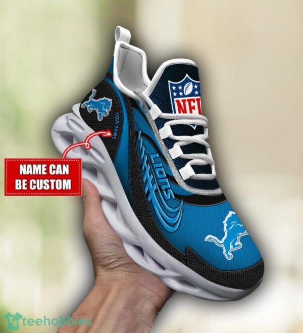 NFL Detroit Lions Running Max Soul Shoes Special Sneakers Custom Name Product Photo 1