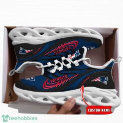 NFL New England Patriots Running Max Soul Shoes Special Sneakers Custom Name Product Photo 2