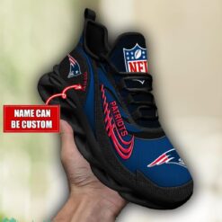 NFL New England Patriots Running Max Soul Shoes Special Sneakers Custom Name Product Photo 3
