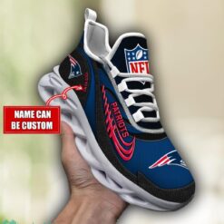 NFL New England Patriots Running Max Soul Shoes Special Sneakers Custom Name Product Photo 1