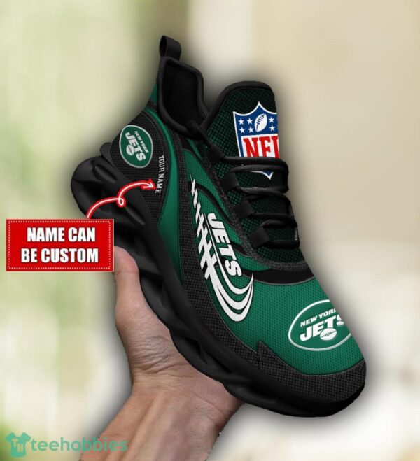 NFL New York Jets Running Max Soul Shoes Special Sneakers Custom Name Product Photo 3