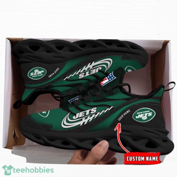 NFL New York Jets Running Max Soul Shoes Special Sneakers Custom Name Product Photo 4