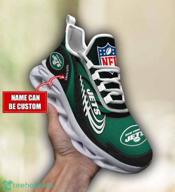 NFL New York Jets Running Max Soul Shoes Special Sneakers Custom Name Product Photo 1