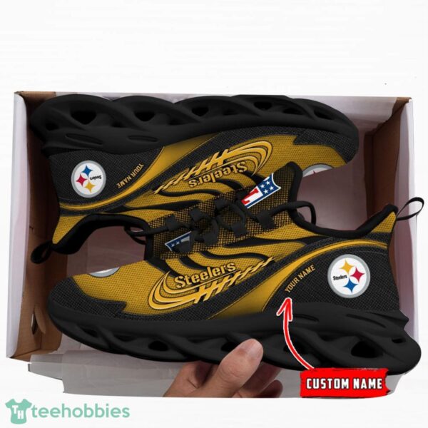 NFL Pittsburgh Steelers Running Max Soul Shoes Special Sneakers Custom Name Product Photo 2