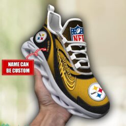 NFL Pittsburgh Steelers Running Max Soul Shoes Special Sneakers Custom Name Product Photo 3