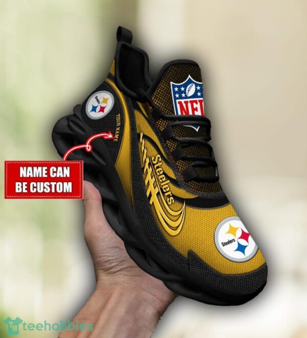 NFL Pittsburgh Steelers Running Max Soul Shoes Special Sneakers Custom Name Product Photo 1