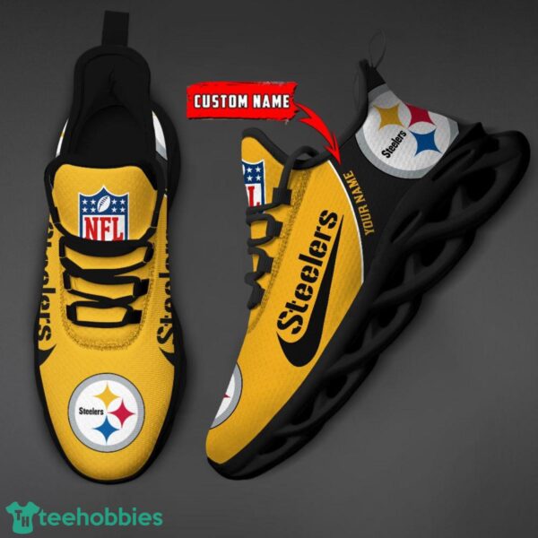 NFL Pittsburgh Steelers Running Shoes Custom name Special Max Soul Shoes For Men And Women Product Photo 2