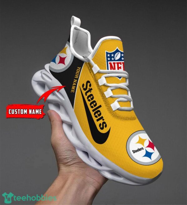 NFL Pittsburgh Steelers Running Shoes Custom name Special Max Soul Shoes For Men And Women Product Photo 3
