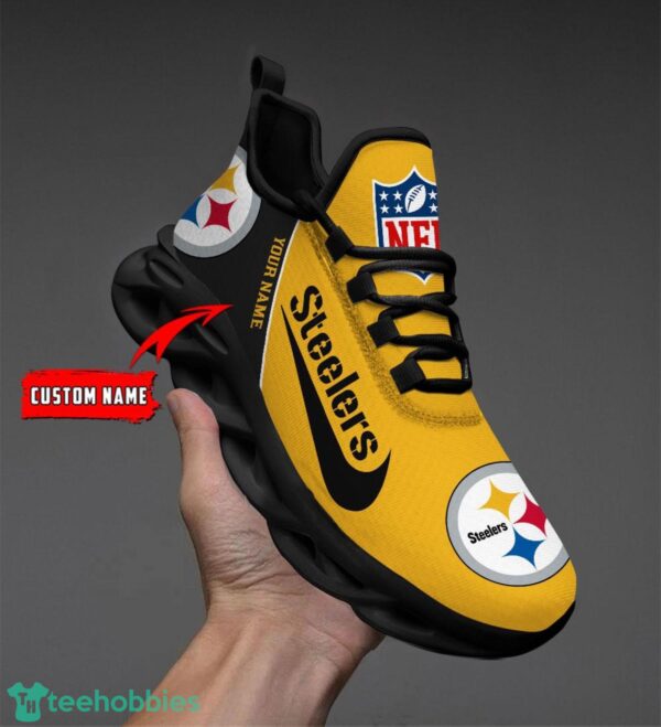 NFL Pittsburgh Steelers Running Shoes Custom name Special Max Soul Shoes For Men And Women Product Photo 1