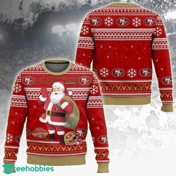 NFL San Francisco 49ers Ugly Christmas Sweater 2024 Gift Holidays For Men And Women - NFL San Francisco 49ers Ugly Christmas Sweater 2023 Gift Holidays For Men And Women