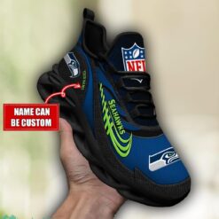 NFL Seattle Seahawks Running Max Soul Shoes Special Sneakers Custom Name Product Photo 3