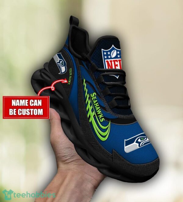 NFL Seattle Seahawks Running Max Soul Shoes Special Sneakers Custom Name Product Photo 3
