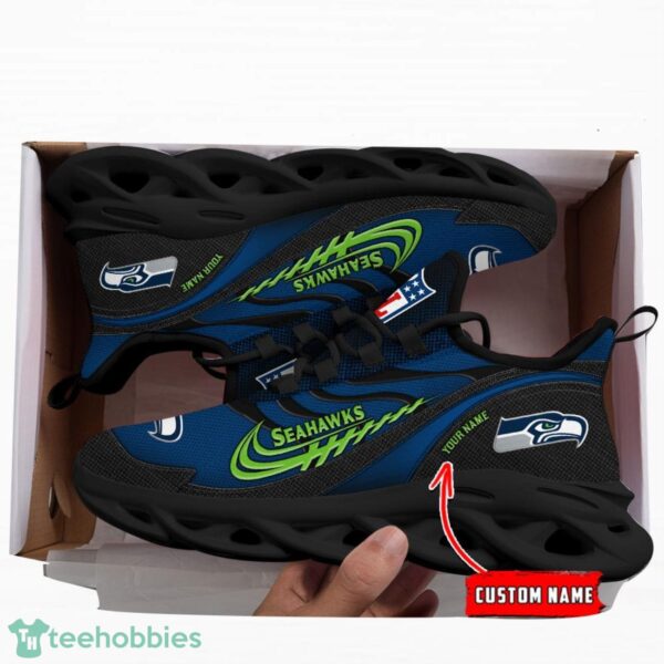 NFL Seattle Seahawks Running Max Soul Shoes Special Sneakers Custom Name Product Photo 4