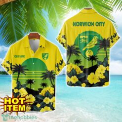 Norwich City Floral Flower 3D Hawaiian Shirt And Shorts Custom Name Product Photo 1