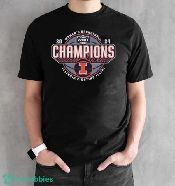 Official Illinois Fighting Illini 2024 WBIT Champions T-Shirt - Black Unisex T-Shirt