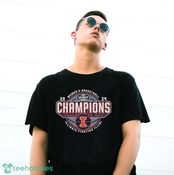 Official Illinois Fighting Illini 2024 WBIT Champions T-Shirt - G500 Gildan T-Shirt