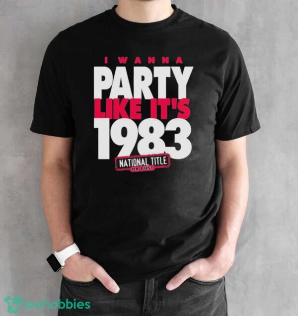 Official NC State Wolfpack I Wanna Party Like It’s 1983 T-Shirt - Black Unisex T-Shirt