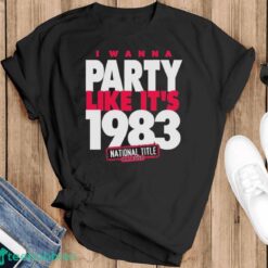 Official NC State Wolfpack I Wanna Party Like It’s 1983 T-Shirt - Black T-Shirt