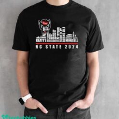 Official NC State Wolfpack Skyline Players Name 2024 Shirt - Black Unisex T-Shirt