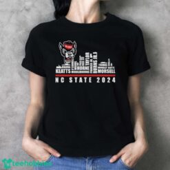 Official NC State Wolfpack Skyline Players Name 2024 Shirt - Ladies T-Shirt