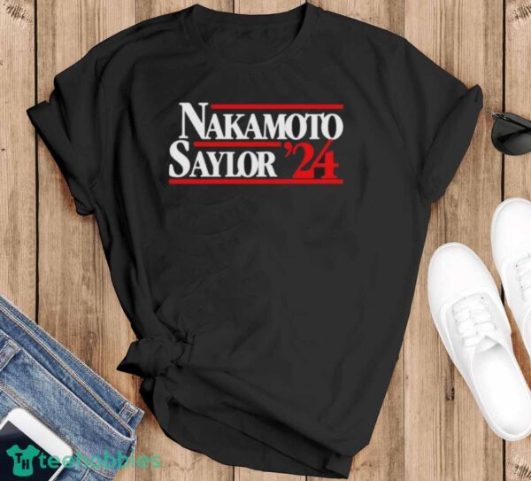 Official Official Nakamoto Saylor’ 24 Shirt - Black T-Shirt