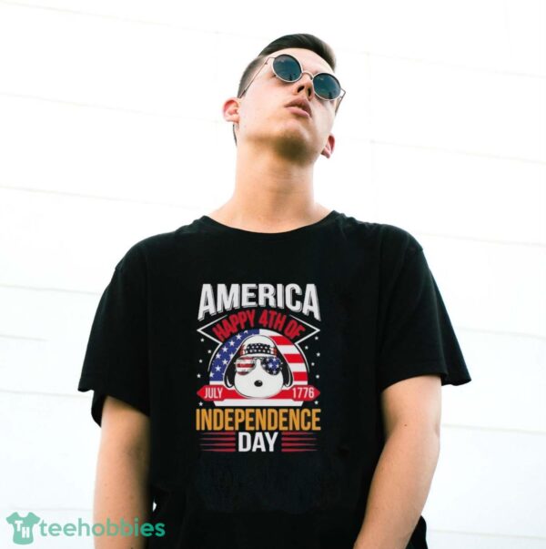 Official Snoopy America Independence Day Happy 4th Of July shirt - G500 Gildan T-Shirt