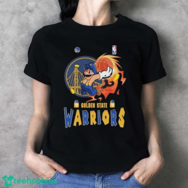 Official Super Mario Basketball Golden State Warriors Shirt - Ladies T-Shirt