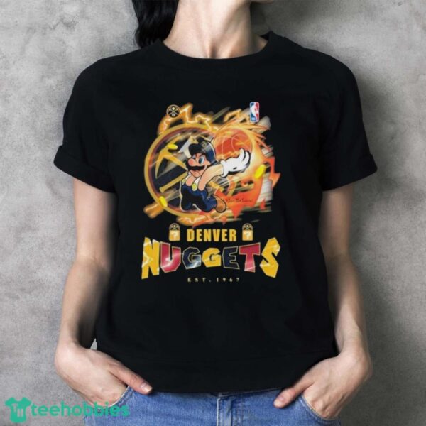 Official Super Mario Full Power Basketball Denver Nuggets Shirt - Ladies T-Shirt