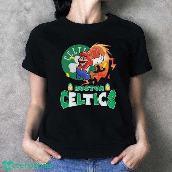 Official Super Mario NBA Basketball Boston Celtics Shirt - Ladies T-Shirt