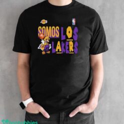 Official Super Mario – Somos Los Angeles Lakers Shirt - Black Unisex T-Shirt
