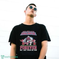 Official The Peanuts Movie Characters Colorado Avalanche Forever Not Just When We Win Shirt - G500 Gildan T-Shirt
