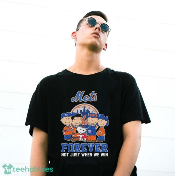 Official The Peanuts Movie Characters New York Mets Forever Not Just When We Win Shirt - G500 Gildan T-Shirt