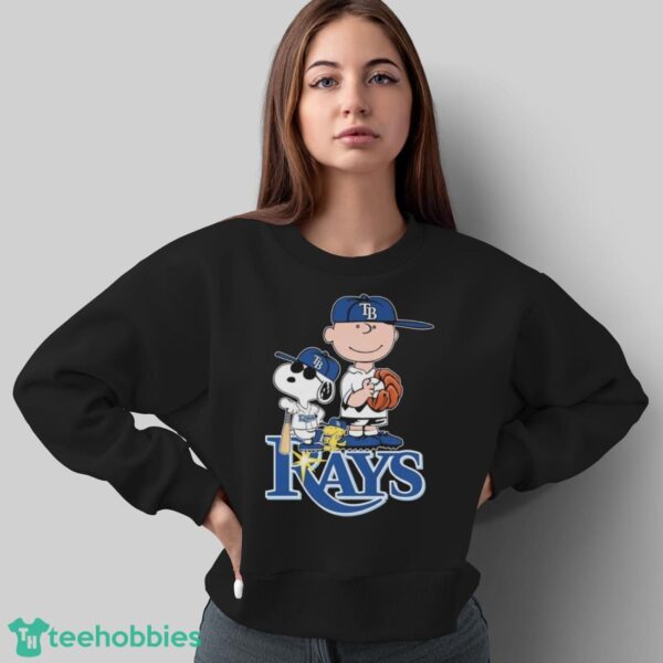 Official The Peanuts Movie Characters Tampa Bay Rays Baseball 2024 Shirt - Sweatshirt