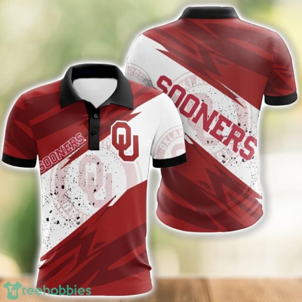 Oklahoma Sooners All Over Print 3D Polo Shirt Golf Lover Gift Product Photo 1