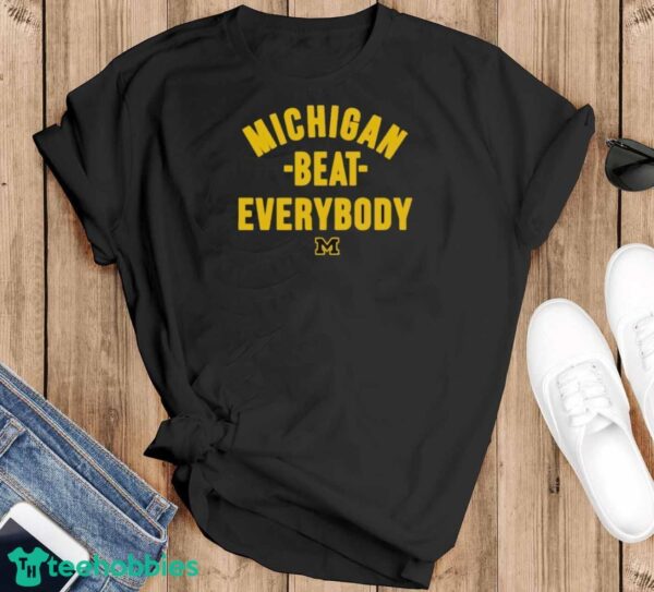 Original Michigan Beat Everybody T-Shirt - Black T-Shirt