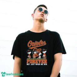 Peanuts Characters Abbey Road Baltimore Orioles Forever Not Just When We Win Shirt - G500 Gildan T-Shirt