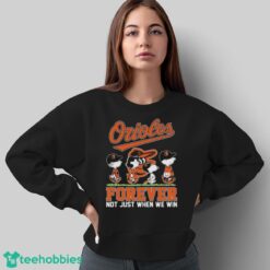 Peanuts Characters Abbey Road Baltimore Orioles Forever Not Just When We Win Shirt - Sweatshirt