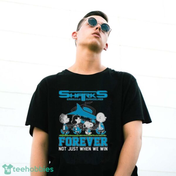 Peanuts Characters Abbey Road Cronulla Sutherland Sharks Forever Not Just When We Win Shirt - G500 Gildan T-Shirt