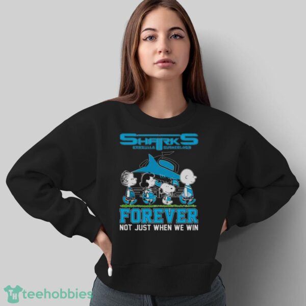 Peanuts Characters Abbey Road Cronulla Sutherland Sharks Forever Not Just When We Win Shirt - Sweatshirt