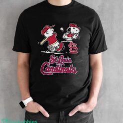 Peanuts Charlie Brown And Snoopy Playing Baseball St. Louis Cardinals Product Photo 2