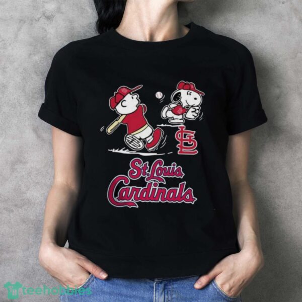 Peanuts Charlie Brown And Snoopy Playing Baseball St. Louis Cardinals Product Photo 4