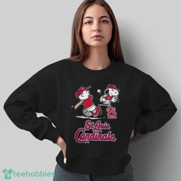 Peanuts Charlie Brown And Snoopy Playing Baseball St. Louis Cardinals Product Photo 5