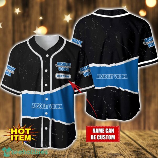Personalized Absolut Vodka Baseball Jersey Shirt Custom Name Gift Men And Women Baseball Jersey Product Photo 1