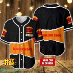 Personalized Burger King Baseball Jersey Shirt Custom Name Gift Men And Women Baseball Jersey Product Photo 1