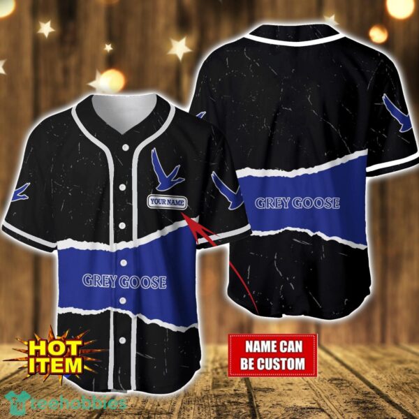 Personalized Grey Goose Vodka Baseball Jersey Shirt Custom Name Gift Men And Women Baseball Jersey Product Photo 1