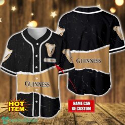 Personalized Guinness Baseball Jersey Shirt Custom Name Gift Men And Women Baseball Jersey Product Photo 1