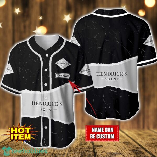 Personalized Hendrick's Gin Baseball Jersey Shirt Custom Name Gift Men And Women Baseball Jersey Product Photo 1